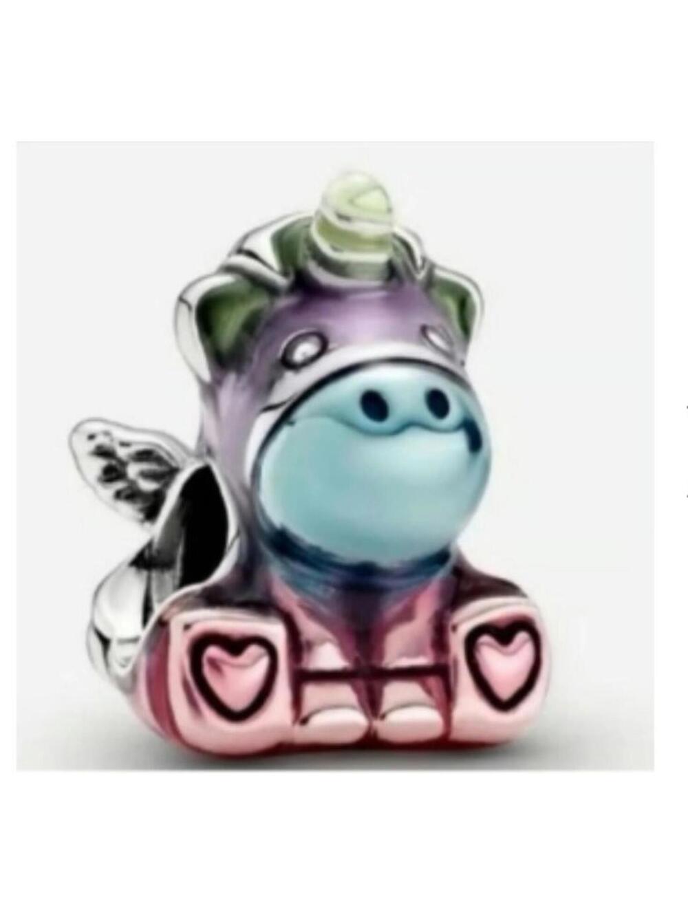 Pandora charm flying unicorn horse